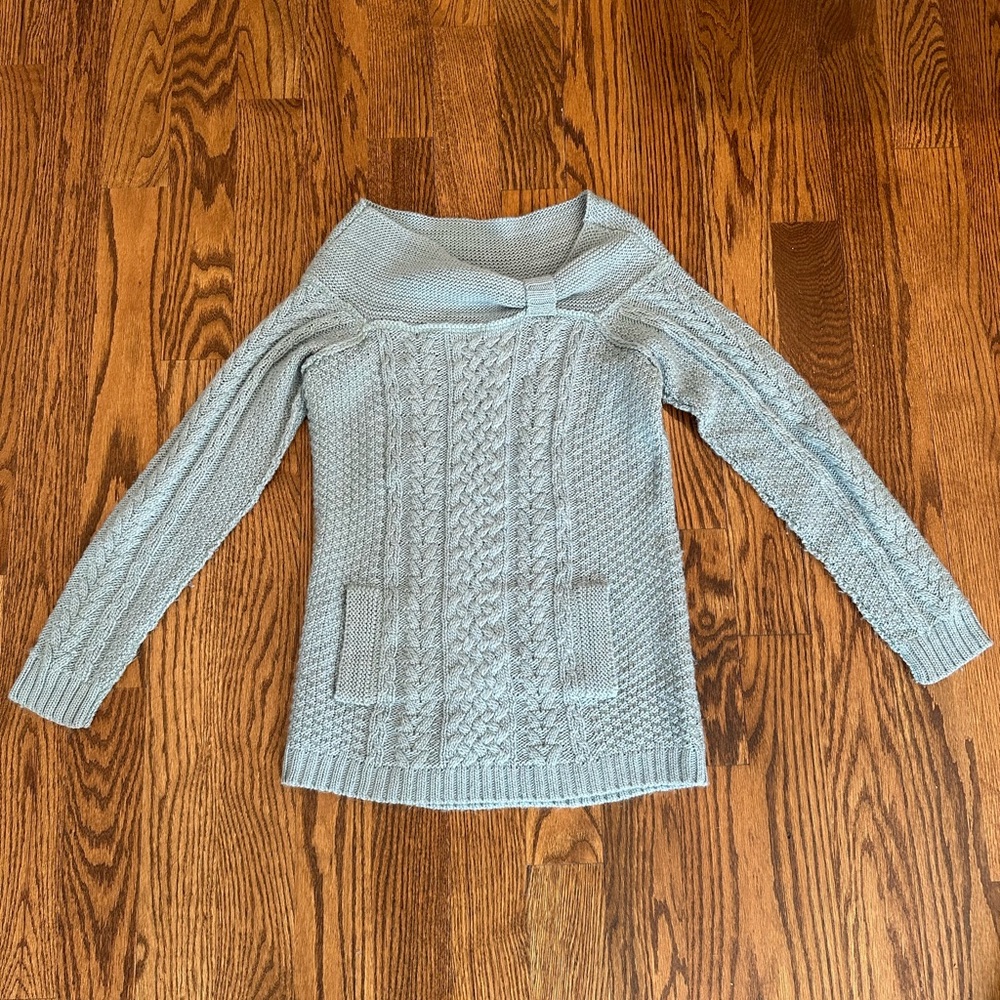 NEVER WORN women’s Rachel Roy long sweater. Size: M. Grayish/teal.